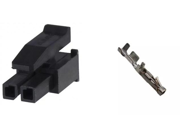 Original TYCO 2P 1445022-2 Micro 3.0mm Pitch Male Connector with 120mm Cable Assembly