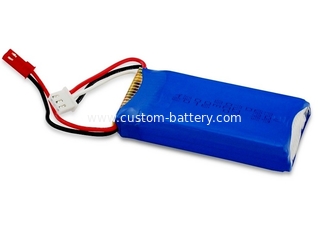 China 30C Lithium Polymer RC Car Batteries Rechargeable 1300mAh 11.1V 14.43Wh supplier
