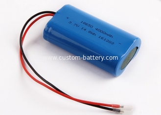 China Rechargeable 4000mah 2p 18650 Battery Pack , 3.7 Volt Lithium Ion Battery supplier