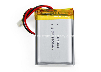 China 103448 3.7 V Lipo Battery Pack 1700mAh , Li Ion Polymer Battery Pack With PCB supplier