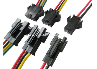 China JST SM 2.54mm Pitch 2Pin 3Pin 4Pin Male Female Plug Wire Connectors Assembly supplier