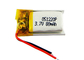 501220 3.7V 80mAh Rechargeable Lithium Polymer Battery Pack For Mobile Electronics Devices supplier