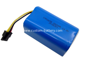 China High Capacity Lithium Ion Battery Pack , 4S Smart Li Ion Battery Pack 14.8V 2500mAh supplier