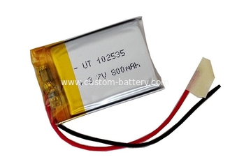 China Low Moq 102535 3.7V Lipo Battery Pack 800mAh Li-polymer For GPS supplier