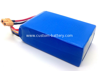 China 10C 22.2 V Rc Helicopter Lipo Battery 10000mAh , 6 Cell Li Polymer Rechargeable Battery supplier