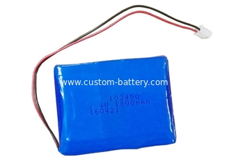 China Smart 103450 7.4 V Lipo Battery Pack 1800mAh supplier
