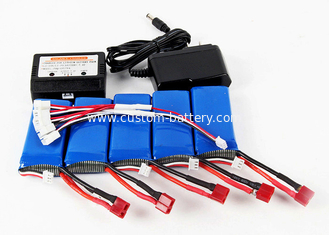 China Smart Long Lasting RC Helicopter Battery 7.4V 1200mAh 2S 20C , 9.0*30*52mm supplier