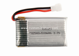 China 702540 20C RC Helicopter Battery 3.7V 500mAh Single Cell Lipo Battery supplier