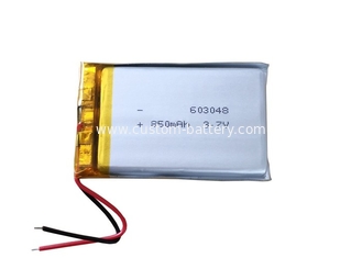 China 603048 Lithium Polymer Battery Pack 3.7V 850mAh Lamp Lipo Batteries supplier