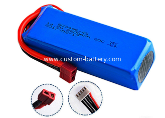 China 4S Long Cycle Rc Car Lipo Batteries 14.8V 2200mAh 35C High Energy Density supplier
