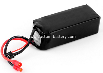China Black 14.8 V Li Ion Polymer Battery Pack For Remote Control Car 4700mAh 30C supplier