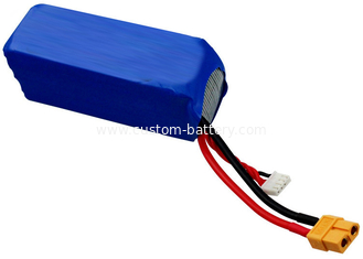 China Rechargeable 3S 5000mah Rc Battery 11.1V 50C Max Amps , EC XT Connector supplier