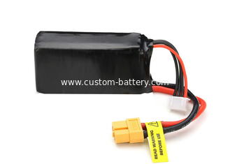 China 3200mAh 11.1V Lithium Polymer Battery Pack , Rechargeable Battery For Remote Control Car supplier