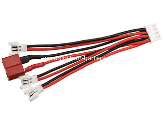 China RED Black Battery Wire Connectors JST XH 4P Balance Plug Converter 100 Mm Length supplier