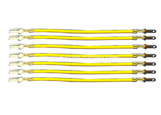 China Spade Terminals Battery Solder Tabs 95 Mm Yellow Wire Cable Length For LED Lighting Battery supplier