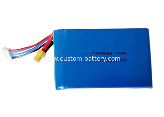 China 14.8V Drone Battery Pack , Uav Lipo Battery Pack 5000mAh Low Self Discharge supplier