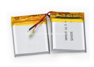 China Small 303035 3.7V  280mAh Li Ion Battery Rechargeable Li-Poly Battery supplier