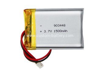 China Custom 903448 Lithium Polymer Rechargeable Battery 3.7V 1500mah For Digital Products supplier
