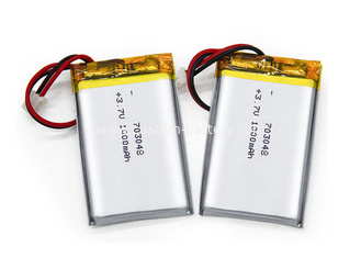 China Lithium Polymer Batteries 703048 3.7V 1000mAh Rechargeable Lipo Battery supplier