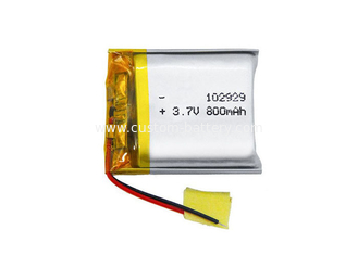 China Single Cell 3.7V 800mAh 102929 Rechargeable Li-polymer Ion Batteries supplier