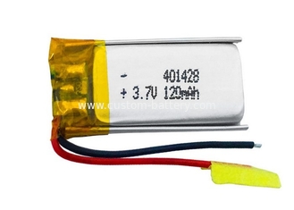 China Lipo 401428 120mah Rechargeable 3.7V Lipo Battery For Intelligent Wearable Devices supplier