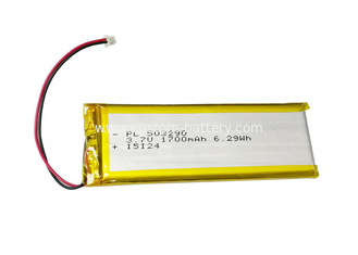 China Long Life 1700mAh 3.7 V Lipo Battery Rechargeable Polymer Lithium Battery supplier