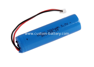 China Cylindrical  3.7V 2200mah 18650 Lithium Ion Battery Pack With PCM supplier
