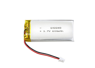 China Factory Supply 3.7Volt  Lipo 600mAh 602248 Rechargeble Lithium Polymer Battery for Sale supplier