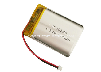 China 103450 Lipo battery 3.7Volt 1800mah Rechargeable Lithium Polymer Battery supplier