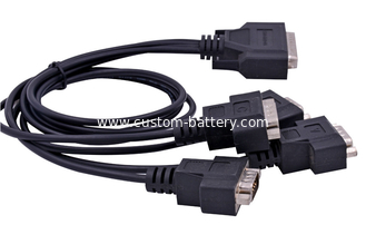 China High Quality Male to Male 4-in-1 DB 9 to DB 44 D-sub  OEM Cable Connector Assembly Manufacturer supplier