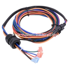China 110/187/250 Female Flag Spade Terminal Connector Wiring Harness with Waterproof Plug for Automotive Stereo supplier