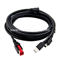 China Custom-made USB to DC Power Cable Hosiden 3Pin Din 12v 24v Power Cable Assembly Manufacturer supplier