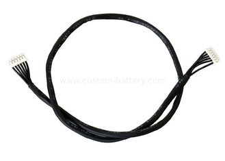 China PHR-6P 2.0MM JST Male Connectors 26AWG PVC Black Wire Cable Assembly supplier