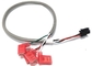 6.35/250 Female Flag Terminal To Molex 43025 4P 3.0mm Pitch Cable Harness supplier